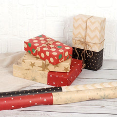 8pcs Colorful Cartoon Birthday Gift Wrapping Paper Roll
