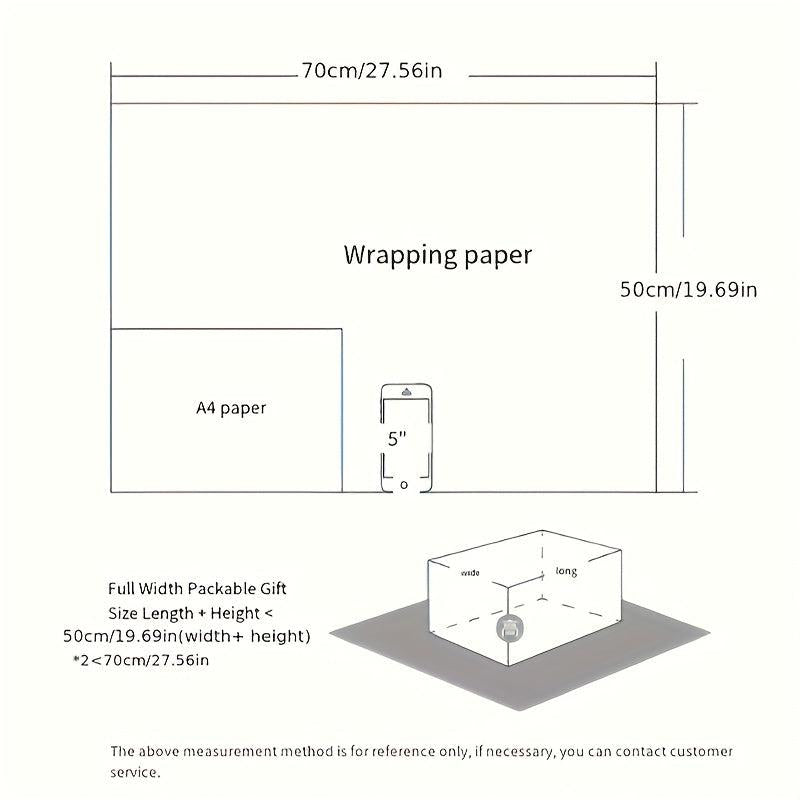 8pcs Colorful Cartoon Birthday Gift Wrapping Paper Roll