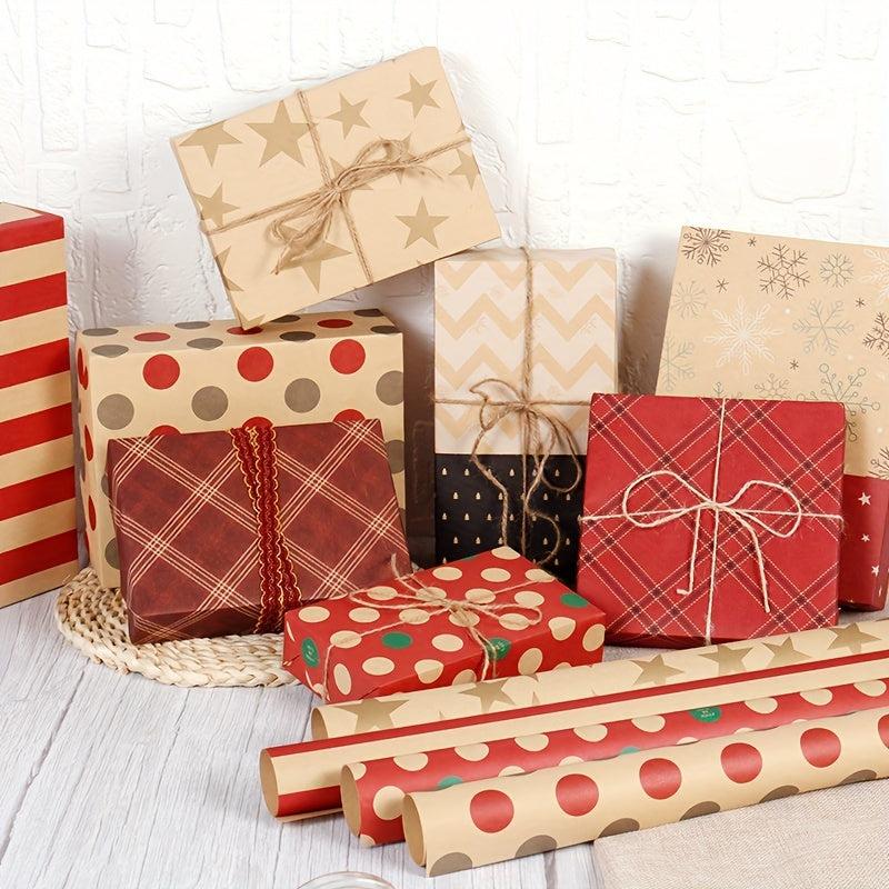 8pcs Colorful Cartoon Birthday Gift Wrapping Paper Roll