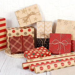 8pcs Colorful Cartoon Birthday Gift Wrapping Paper Roll