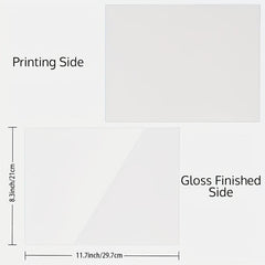 30 Sheets DTF Transfer Film 8.5x11 In Matte Sublimation Transfer
