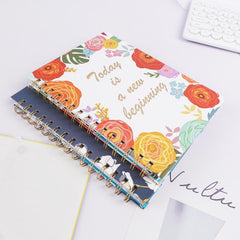Colorful Undated Daily & Weekly Planner Notebook