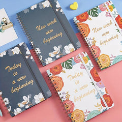 Colorful Undated Daily & Weekly Planner Notebook