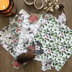 24 Sheets Christmas DIY Decorative Paper Pad - Crafts Scrapbooking Bullet Journa
