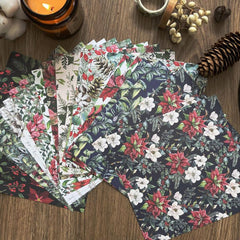 24 Sheets Christmas DIY Decorative Paper Pad - Crafts Scrapbooking Bullet Journa