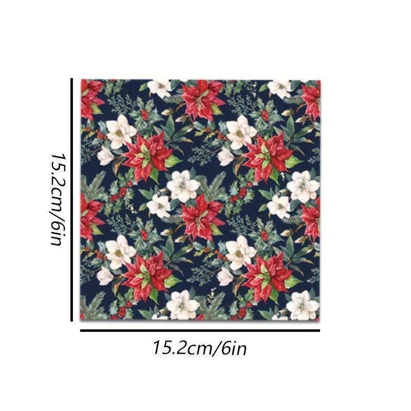 24 Sheets Christmas DIY Decorative Paper Pad - Crafts Scrapbooking Bullet Journa