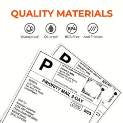 Thermal Paper Label Self Adhesive Waterproof Sticker