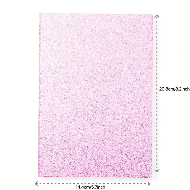 A5 Glitter Soft Notebook 14 48x20 Multiple Optional