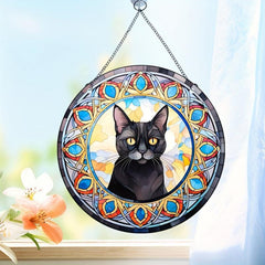 Acrylic Jewel Cat Scratch Sun Window Hanging Decorative Pendant