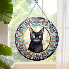 Acrylic Jewel Cat Scratch Sun Window Hanging Decorative Pendant