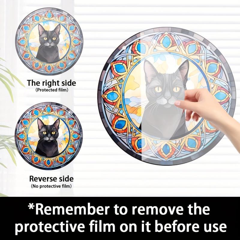 Acrylic Jewel Cat Scratch Sun Window Hanging Decorative Pendant
