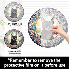Acrylic Jewel Cat Scratch Sun Window Hanging Decorative Pendant