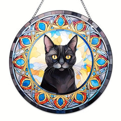 Acrylic Jewel Cat Scratch Sun Window Hanging Decorative Pendant