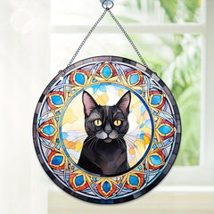 Acrylic Jewel Cat Scratch Sun Window Hanging Decorative Pendant