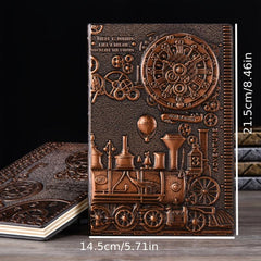 Vintage European Embossed A5 Diary