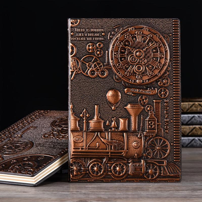 Vintage European Embossed A5 Diary