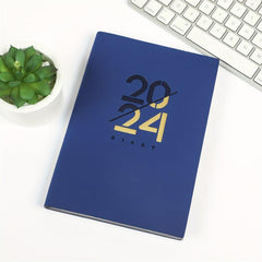 A5 Soft Leather PU Notebook Calendar Planner for 365 Days