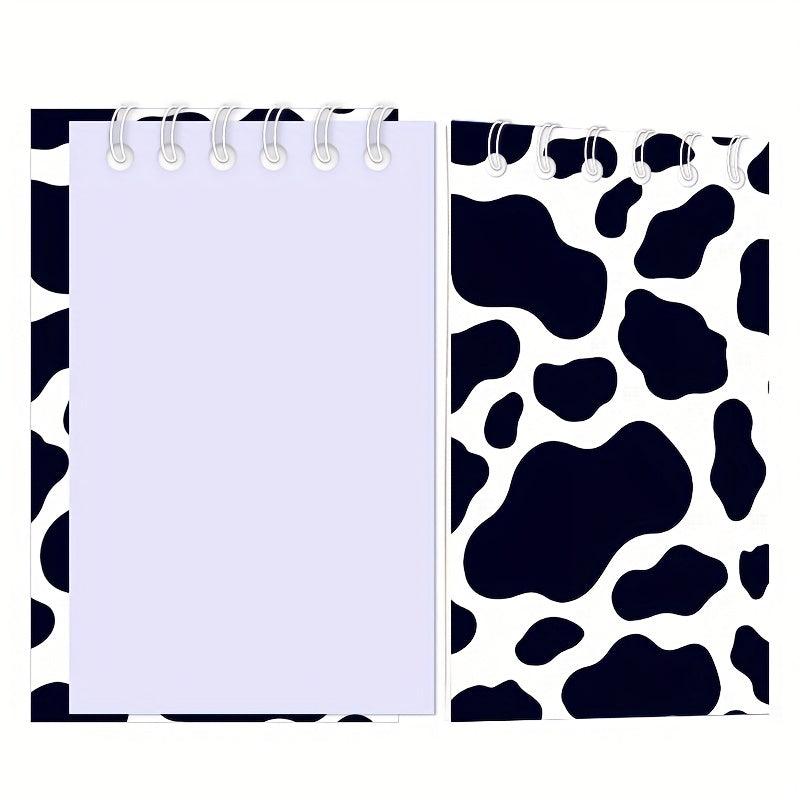 12 Pcs Cow Print Notebooks Farm Cow Themed Party Decoration