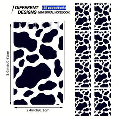12 Pcs Cow Print Notebooks Farm Cow Themed Party Decoration