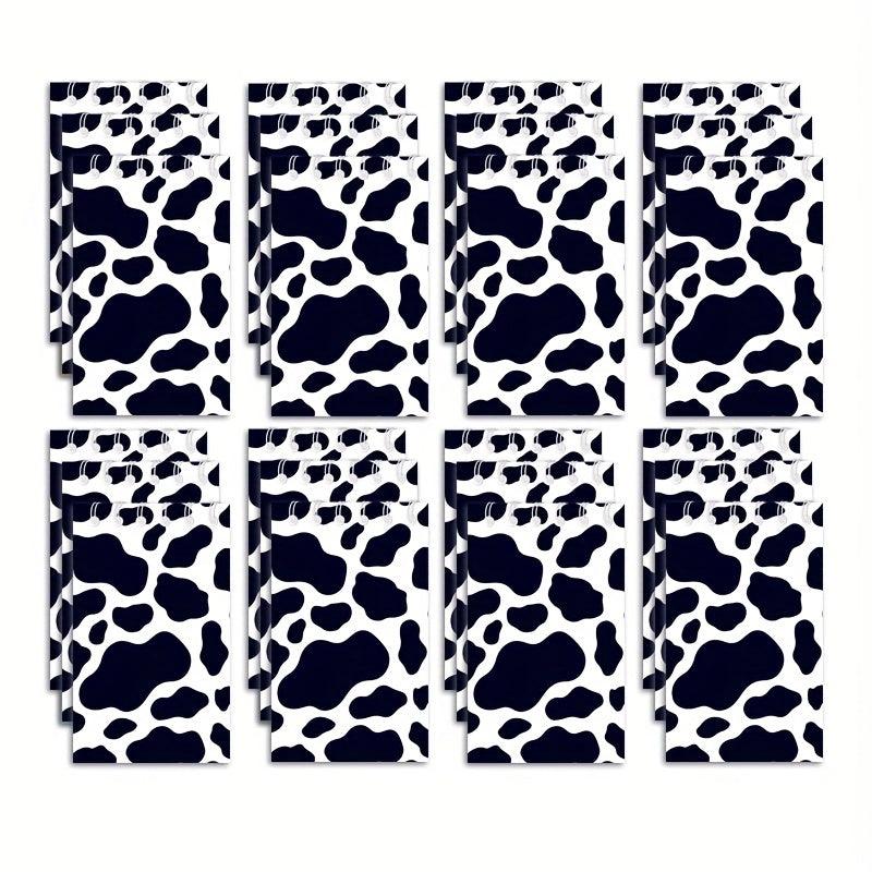 12 Pcs Cow Print Notebooks Farm Cow Themed Party Decoration