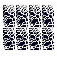 12 Pcs Cow Print Notebooks Farm Cow Themed Party Decoration