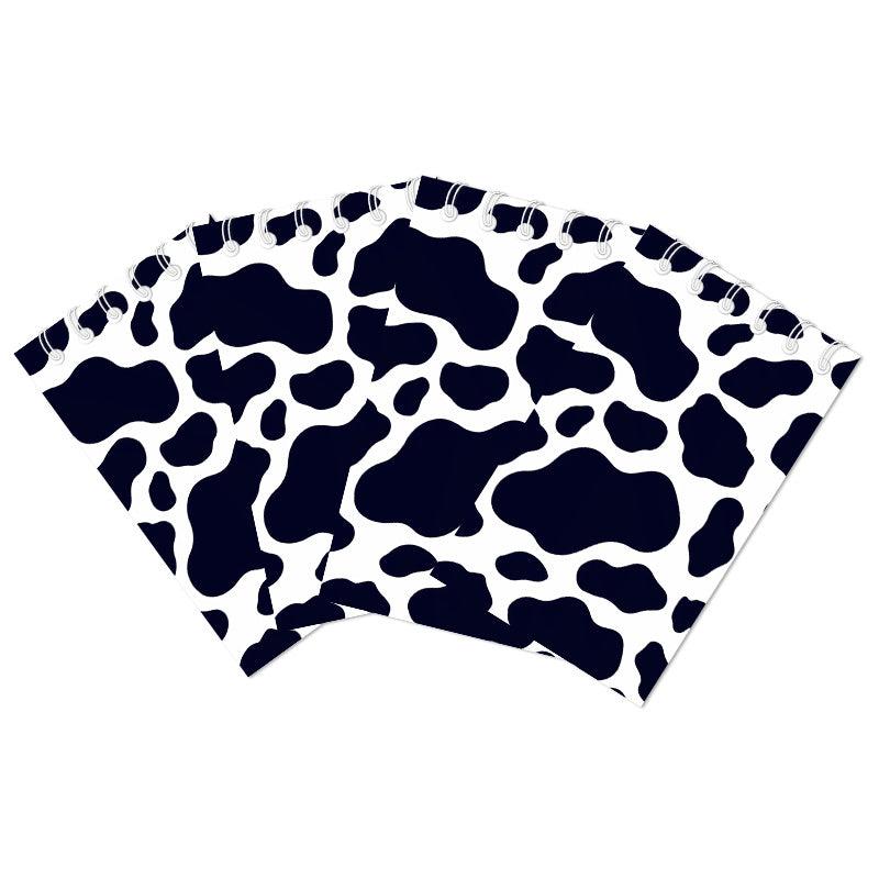 12 Pcs Cow Print Notebooks Farm Cow Themed Party Decoration