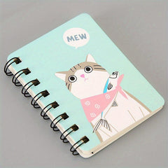 A7 Coil Book Cute Cat Journal Horizontal Line Notepad