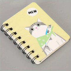 A7 Coil Book Cute Cat Journal Horizontal Line Notepad