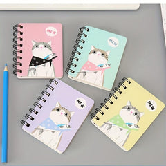A7 Coil Book Cute Cat Journal Horizontal Line Notepad