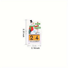 Christmas Tree Countdown Calendar Decoration Ornament