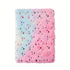 80 Pages Plush Notebook Gradient Student Journal Diary Book