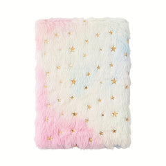 80 Pages Plush Notebook Gradient Student Journal Diary Book