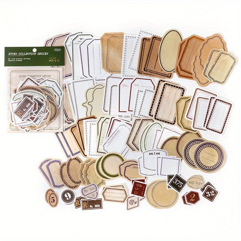 100-Piece Portable Student Note Book DIY Memo Materials