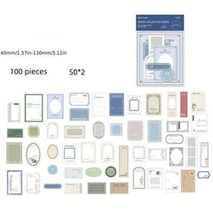 100-Piece Portable Student Note Book DIY Memo Materials