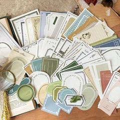 100-Piece Portable Student Note Book DIY Memo Materials