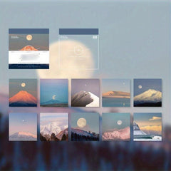 400 Landscape Note Paper Sheets, Time Journal Materials