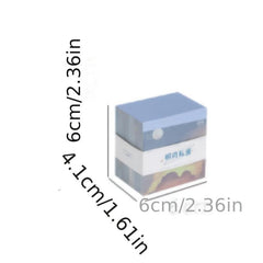 400 Landscape Note Paper Sheets, Time Journal Materials