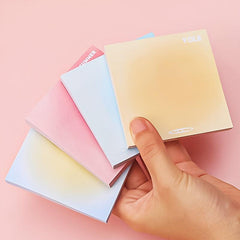 100 Sheets Gradient Sticky Notes Memo Pad Self Stick Notes