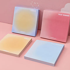 100 Sheets Gradient Sticky Notes Memo Pad Self Stick Notes