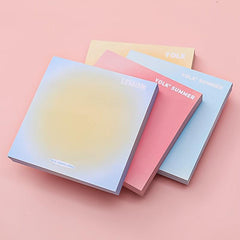 100 Sheets Gradient Sticky Notes Memo Pad Self Stick Notes