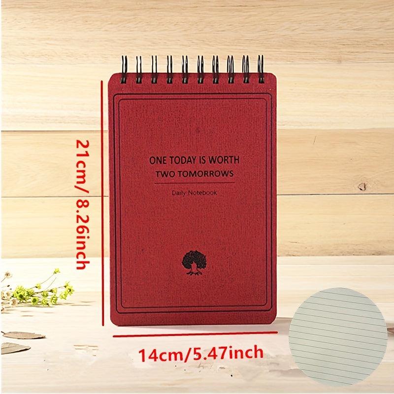 Mind Flip Coil Notebook A5 B5 Lined Pages 100 Sheets 100g Daolin Paper Beige