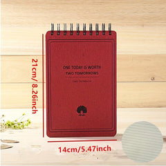 Mind Flip Coil Notebook A5 B5 Lined Pages 100 Sheets 100g Daolin Paper Beige