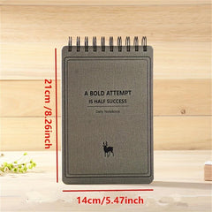 Mind Flip Coil Notebook A5 B5 Lined Pages 100 Sheets 100g Daolin Paper Beige