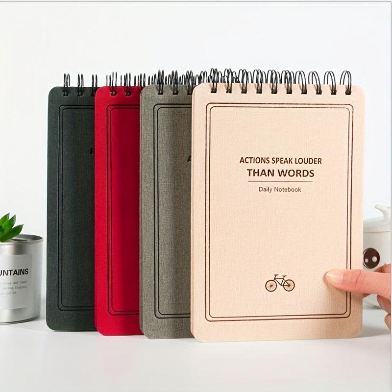 Mind Flip Coil Notebook A5 B5 Lined Pages 100 Sheets 100g Daolin Paper Beige