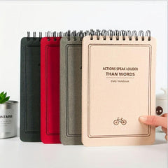 Mind Flip Coil Notebook A5 B5 Lined Pages 100 Sheets 100g Daolin Paper Beige