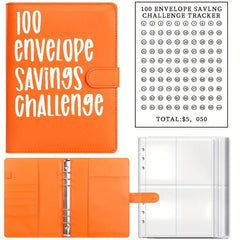 Savings Challenge Book 100 Envelopes Budget Planner with Cash Envelopes