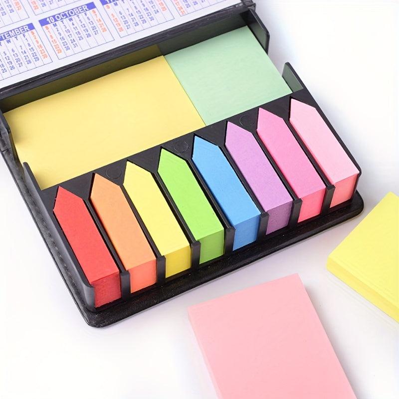 2000-Page Multicolor Sticky Note Set with Leather Box