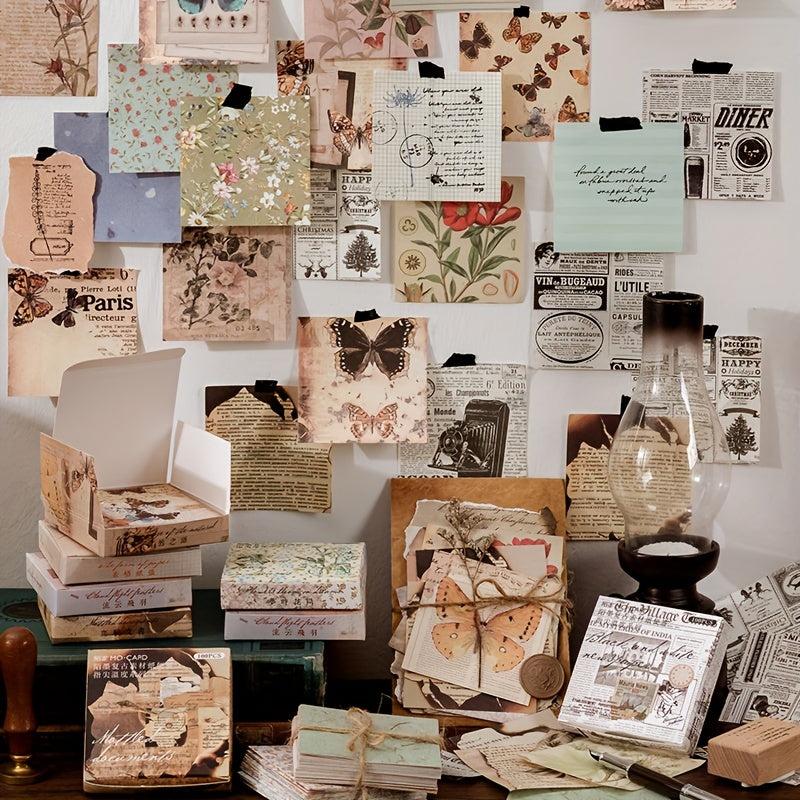 Vintage Style Self-adhesive Sticky Notes 100pcs Office & School Stationery