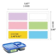 10pcs Colorful Waterproof Name Sticker Pack
