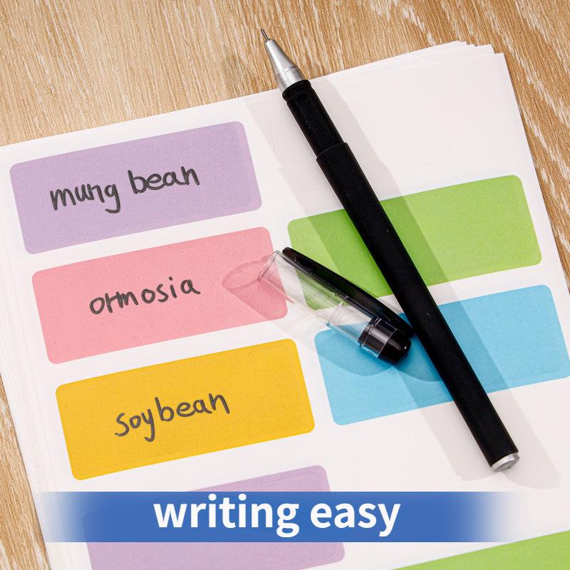 10pcs Colorful Waterproof Name Sticker Pack
